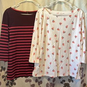 Loft boatneck tops
